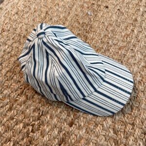 GAP Striped Blue and White Cotton Cap